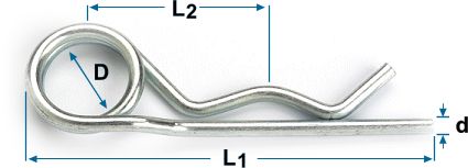 Retaining Pins Double Coil