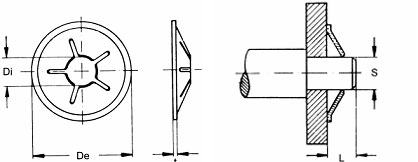 Quicklock Fixing Washers diagram