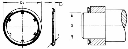push on fasteners diagram