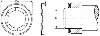 starlock pushon fasteners diagram